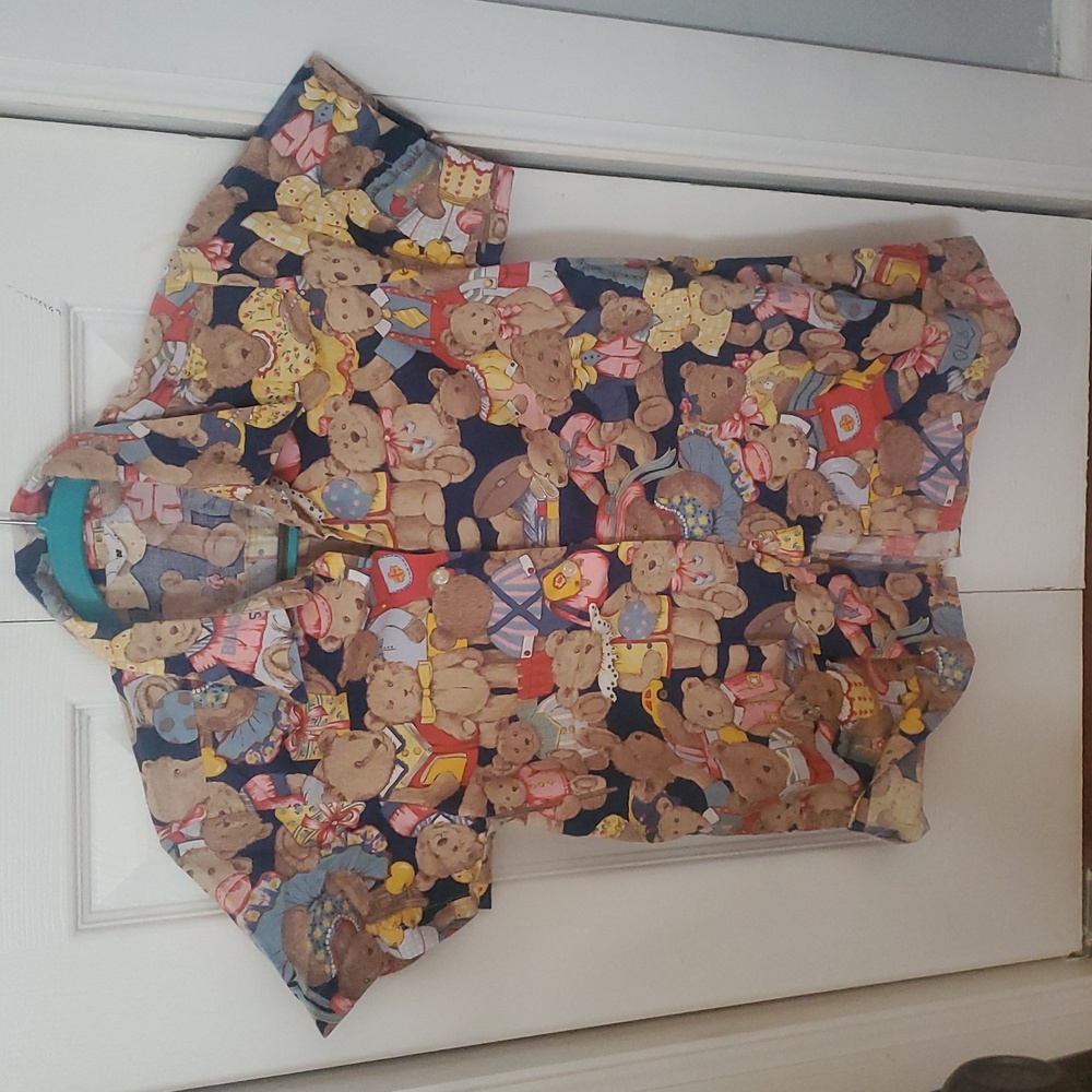 Boys Teddy Bear Print Shirt, Size  10